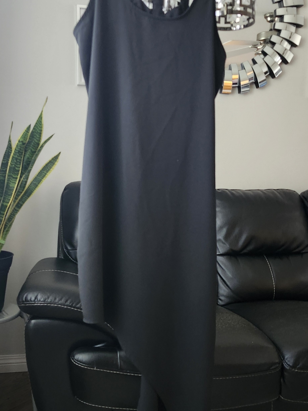Mossimo Black Sleeveless Assymetrical Dress